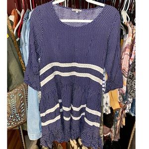 Short blue boutique dress